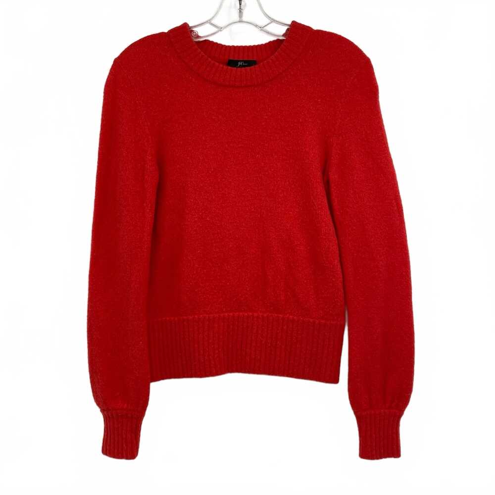 J. Crew Red Crewneck Knit Sweater | Women’s XXS Regular